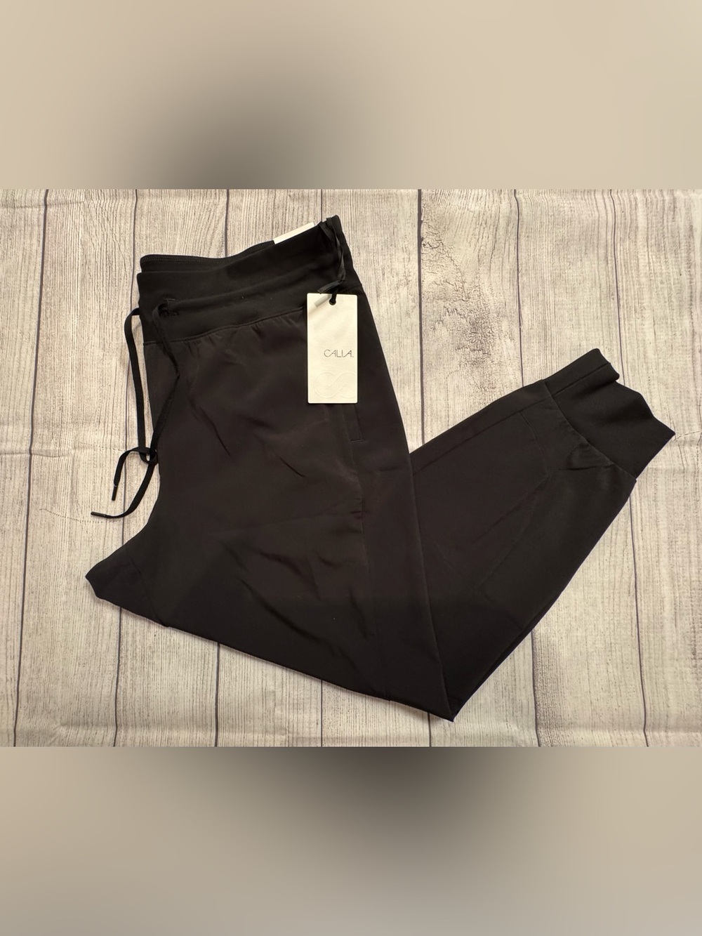 Calia Black Women's Jogger with Drawstring Waist